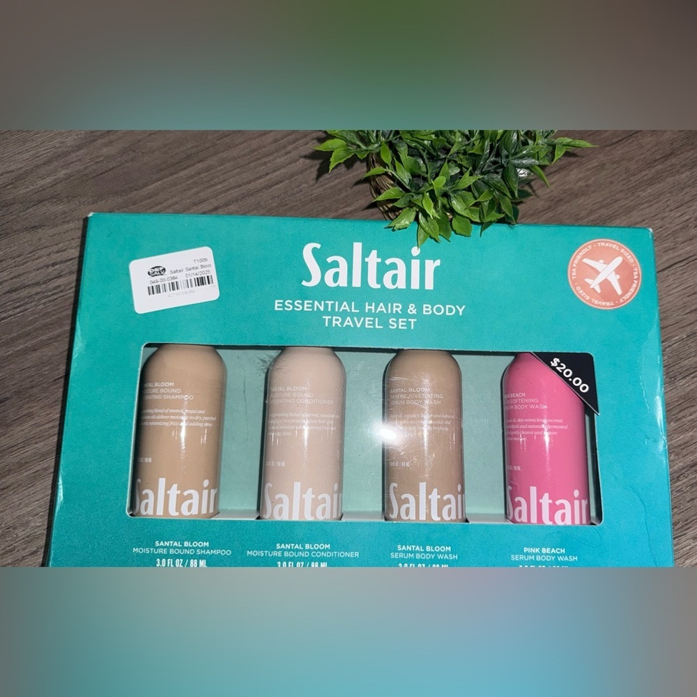 Essential Hair & Body Travel Set - Pink and Tan